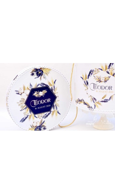 Trusou de botez traditional cu lavanda bumbac si spice de grau 15